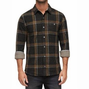 Men's Long Sleeve Hero Knit Flannel Shirt - Flags & Anthem - 1 of 3