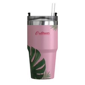 Outdoors Professional 20-Oz. Stainless Steel Double-Walled Insulated Tumbler with Straw - 1 of 4