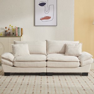 CAVINAS Corduroy Couch, Modern Love Seat, Upholstered Sofas, Modular Sofa for Living Room, Bedroom - 1 of 4