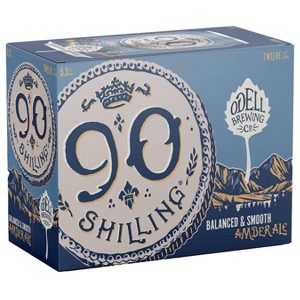 Odell Brewing 90 Shilling Ale Beer - 12pk/12 fl oz Cans - 1 of 4