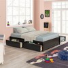 ELJGET Full Bed with Twin Size Trundle and Two Drawers - 3 of 4