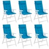 Highback Chair Cushion Set of 6 vidaXL - 4 of 4