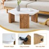 FURNIinspire Coffee Tables 31 Inch Modern Hexagonal Coffee Table, Accent Table Sofa Table, Living Room Furniture, Multicolored, 31"*27.4"*13.6" - 2 of 4