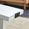 SYFERLORY A modern and practical white coffee table and coffee table. The double layered coffee table - 3 of 4
