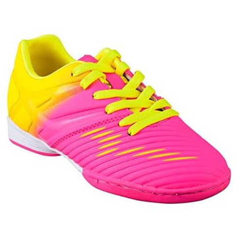 Vizari Kids Liga Indoor Soccer Shoes Pink yellow Size 2 Target