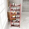 6-Tier Rolling Cart Gap Kitchen Slim Slide Out Storage Tower Rack with Wheels,6 Baskets,Kitchen,Bathroom Laundry Narrow Piaces  cart - 2 of 4
