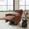 Hilario Fall 30.31''Wide Genuine Leather Swivel Rocker Recliner  Deal of the day | ARTFUL LIVING DESIGN - 2 of 4