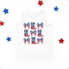 The Juniper Shop Patriotic Boots Stacked Coquette Toddler Tank - 2 of 4