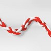 72" Christmas Tube Yarn Garland Red/White - Wondershop™ - 3 of 3