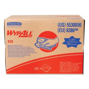 WypAll X70 Cloths, 12.5 x 16.8, White 200 / Carton - 1 of 1