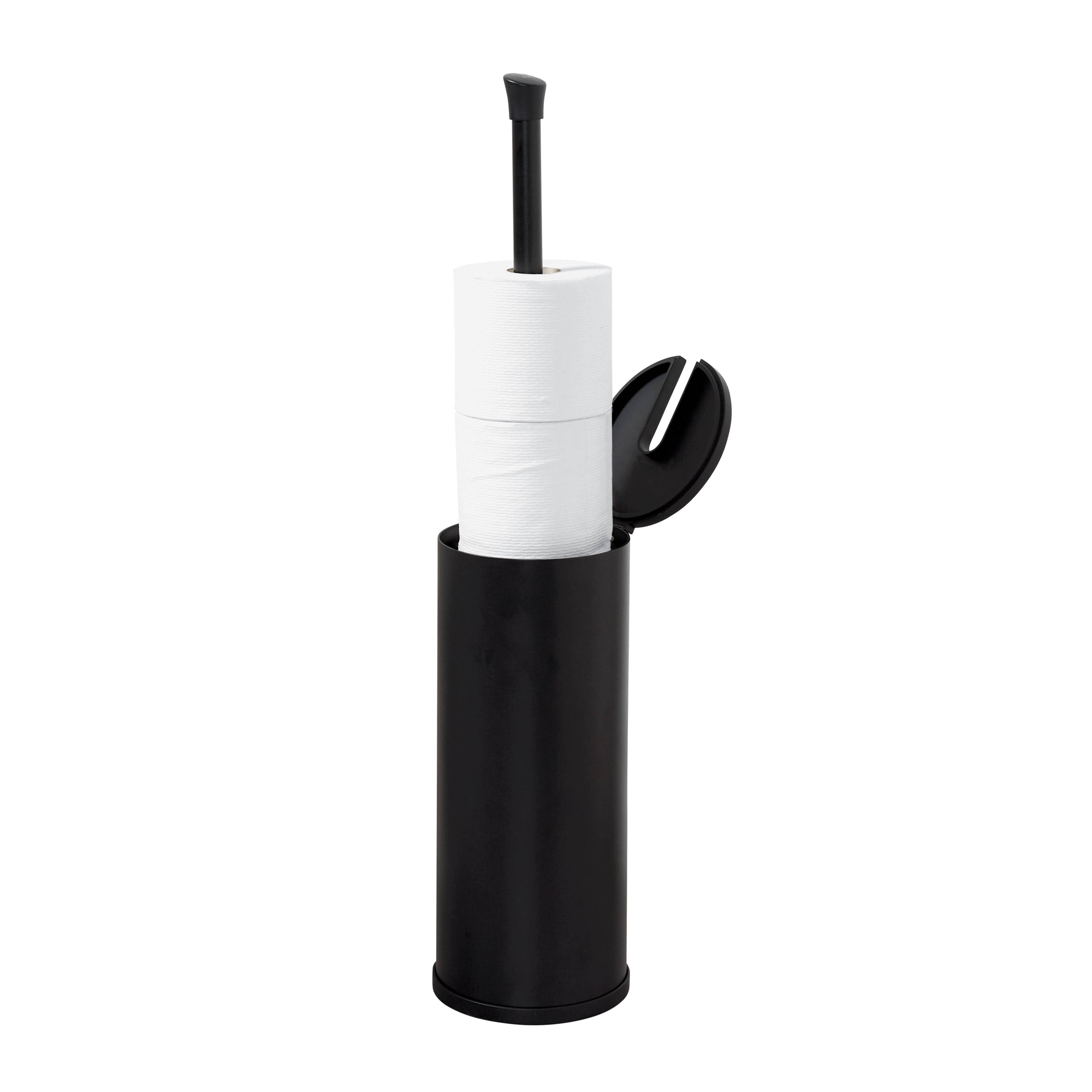 Three Roll Smart Accessories NeverRust Toilet Paper Holder Black - Zenna Home