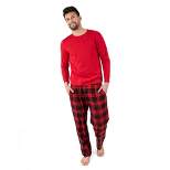 Leveret Mens Cotton Top Flannel Pant Christmas Pajamas