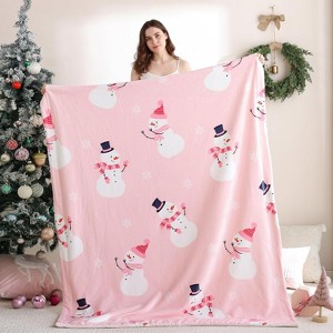 Lomsoe Christmas Flannel Blanket, Soft Blanket, Cozy Lightweight Throw Blanket for Couch Bed Sofa. - 1 of 4