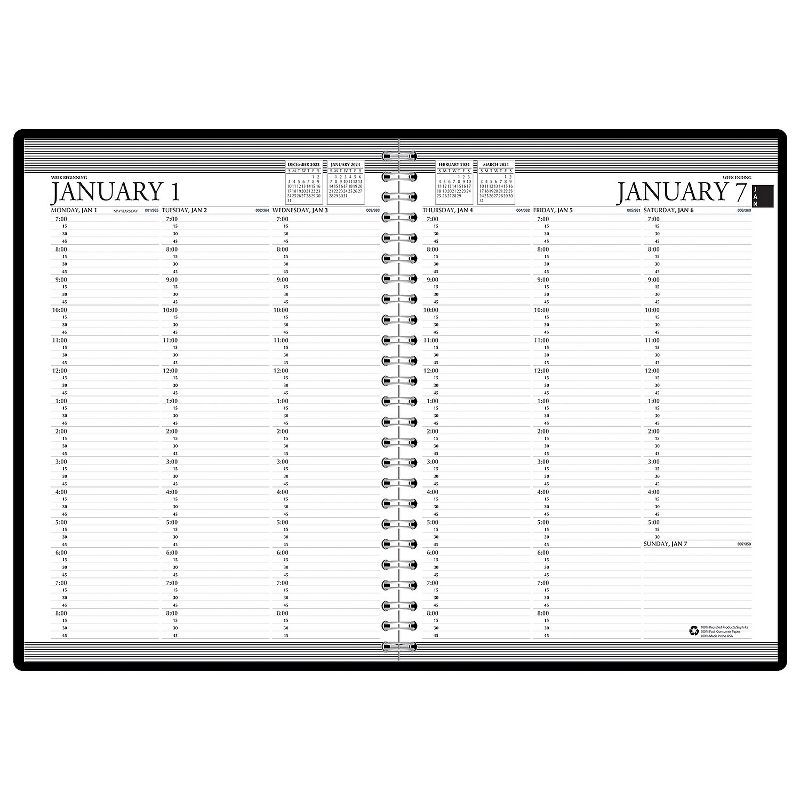 2024 House of Doolittle 8.5" x 11" Weekly Appointment Book Black (272-02-24) 27202-24, 2 of 3