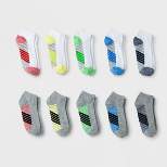 Boys' 10pk Stripe Low Cut Socks - Cat & Jack™
