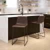 Flash Furniture 24 Inch Commercial Grade LeatherSoft Counter Height Barstools, Set of 2 - 2 of 4
