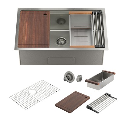 CASAINC 30-inch Single Bowl Undermount Stainless Steel Kitchen Sink