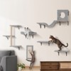 VEVOR Wall Mounted Cat Shelves, Cat Wall Shelves and Perches with Jumping Boards, Hammock, Sofa, Cat Tree & Cat Grip, Cat Furniture, Gray - 2 of 4