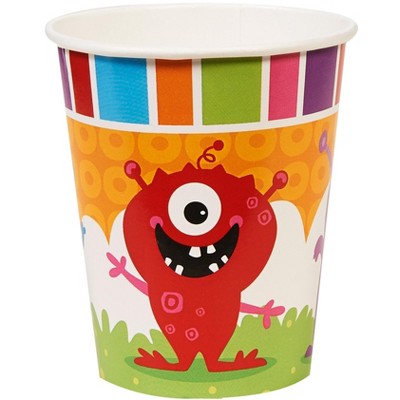 Birthday Express Monster Party Monster Paper 9oz Cups - 8 Pack