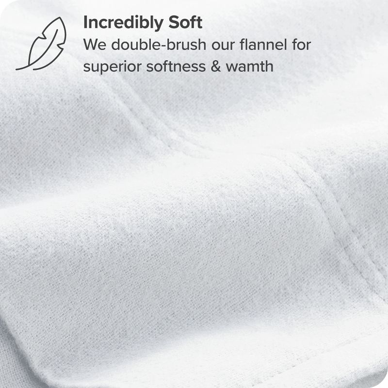 Cotton Flannel Pillowcase Set by Bare Home, 3 of 7