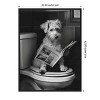 Amanti Art Good Boy Dog Toilet Art by Niky Rahner Framed Canvas Wall Art - 3 of 4