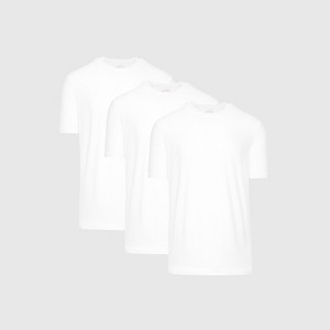 Men's All White Active Crew Neck 3-Pack - True Classic - 1 of 4