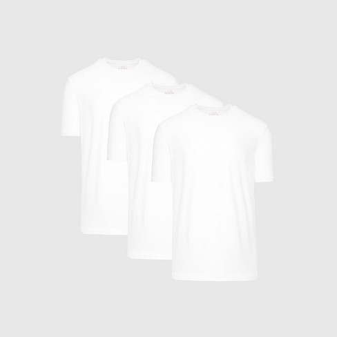 Men's All White Active Crew Neck 3-Pack - True Classic - image 1 of 4