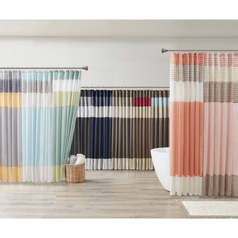 Polyester Faux Silk Shower Curtain, 6 of 7