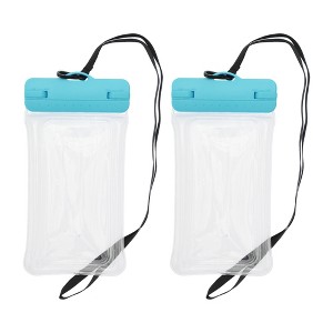 Unique Bargains Inflatable Mobile Waterproof Bag 4.92"x9.65" 2 Pcs - 1 of 4
