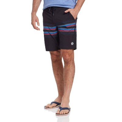 Men's Rockaway Stripe 8" Board Shorts - Flags & Anthem