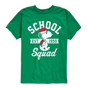 Boys' - Peanuts - Snoopy School Squad Short Sleeve Graphic T-Shirt - 1 of 4