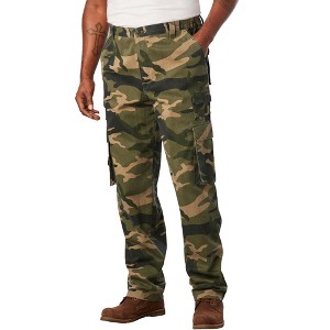 Boulder Creek by KingSize Ranger Side-Elastic Stacked Cargo Pocket Pants - 1 of 4