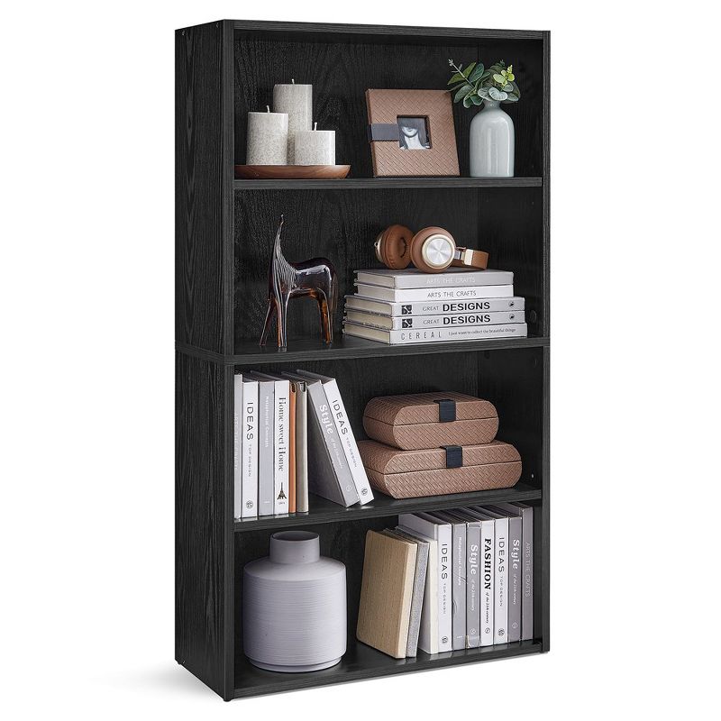 VASAGLE Bookshelf, 23.6 Inches Wide, 4-Tier Open Bookcase with Adjustable Storage Shelves, Floor Standing Unit, 1 of 9
