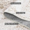 Boho Chenille Washable Area Rug with Distressed Damask Print, Non-Slip TPR Backing, Stain Resistant Carpet for Living Room, Bedroom, Entryway - 4 of 4