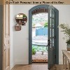 LunaLulinlk Key Holder for Wall Decorative with Shelf and Hooks, Wood Round Wall Mount with Holder, Entryway Key Rack Hanger, Brown - 3 of 4