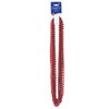 Beistle Party Beads - Small Round, 7mm x 33", (48/Pkg) Red - 3 of 4