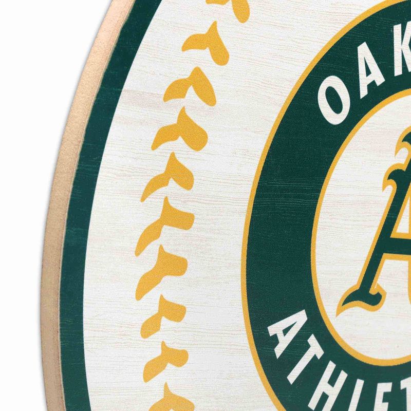 MLB Oakland Athletics Baseball Wood Sign Panel, 4 of 5