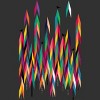 Men's Design By Humans Abstract Color Rainbow Tree Forest By Kakel T-Shirt - 2 of 2