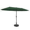 Ainfox 13ft Outdoor Patio Umbrella With Umbrella Base Double-sided Deck Pool Umbrella with 1.5 Inch Pole, Fade Resistant  for Porch, Market, Backyard - 4 of 4