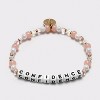 Little Words Project Confidence Beaded Bracelet - White - 4 of 4