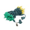 Novelty Lights C6 LED Christmas String Lights 70 Strawberry Bulbs (Green Wire, 24 Feet) - 3 of 4