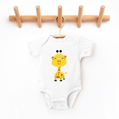 The Juniper Shop Giraffe Colorful Baby Bodysuit
