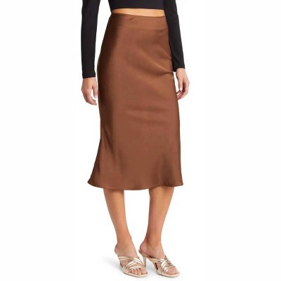 Women's Midi Slip Skirt - AMYLYNN
