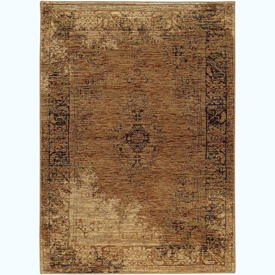 Oriental Weavers Andorra 6845D Gold/ Brown Indoor Area Rug - 1'10" x 3'2"
