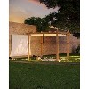 Aluminum Pergola w/ Retractable Canopy - Heavy-Duty UV-Resistant for Deck, Backyard - 3 of 4