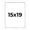 PosterPalooza | Modern Shadow Box 1" Depth White Picture Frame - UV Acrylic, Backing, Hanging Hardware - 2 of 4