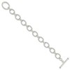 Black Bow Jewelry 13mm Sterling Silver Solid Fancy Cable Chain Bracelet, 7.5 Inch - 2 of 4