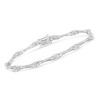Haus of Brilliance Silver 1/4 Cttw Diamond Miracle-Set Flared-Bar Link-Style Tennis Bracelet - 3 of 4
