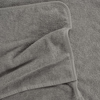 Rockridge Gray Cotton Chaise Lounge Cover with Pocket, 86" x 30"