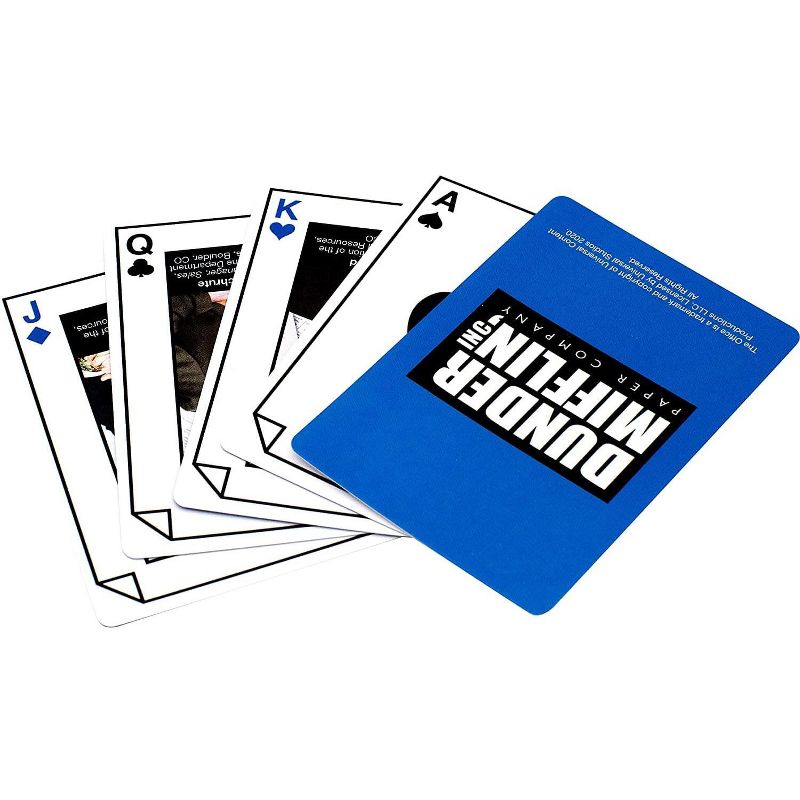 Aquarius Puzzles The Office Dunder Mifflin Playing Cards | 52 Card Deck + 2 Jokers, 4 of 5